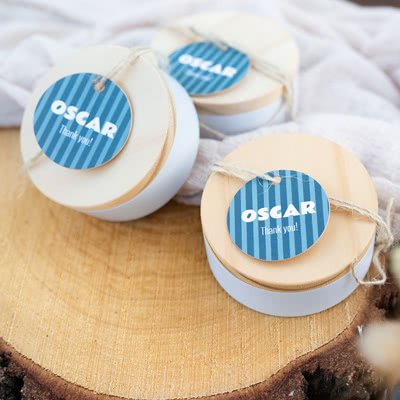 smartphoto Metallirasia kaiverretulla puukannella - 12 kpl