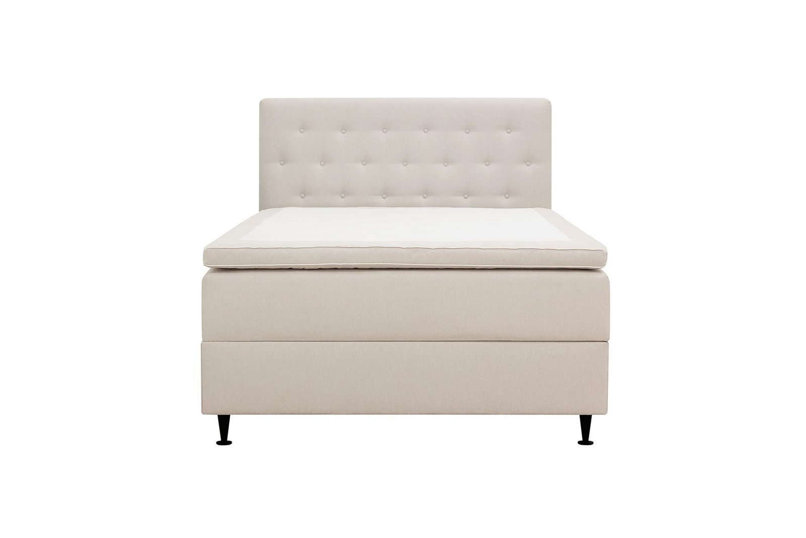 Hilton Plus Täydellinen sänkypaketti säilytystilalla 120x200 cm - Vaalea beige