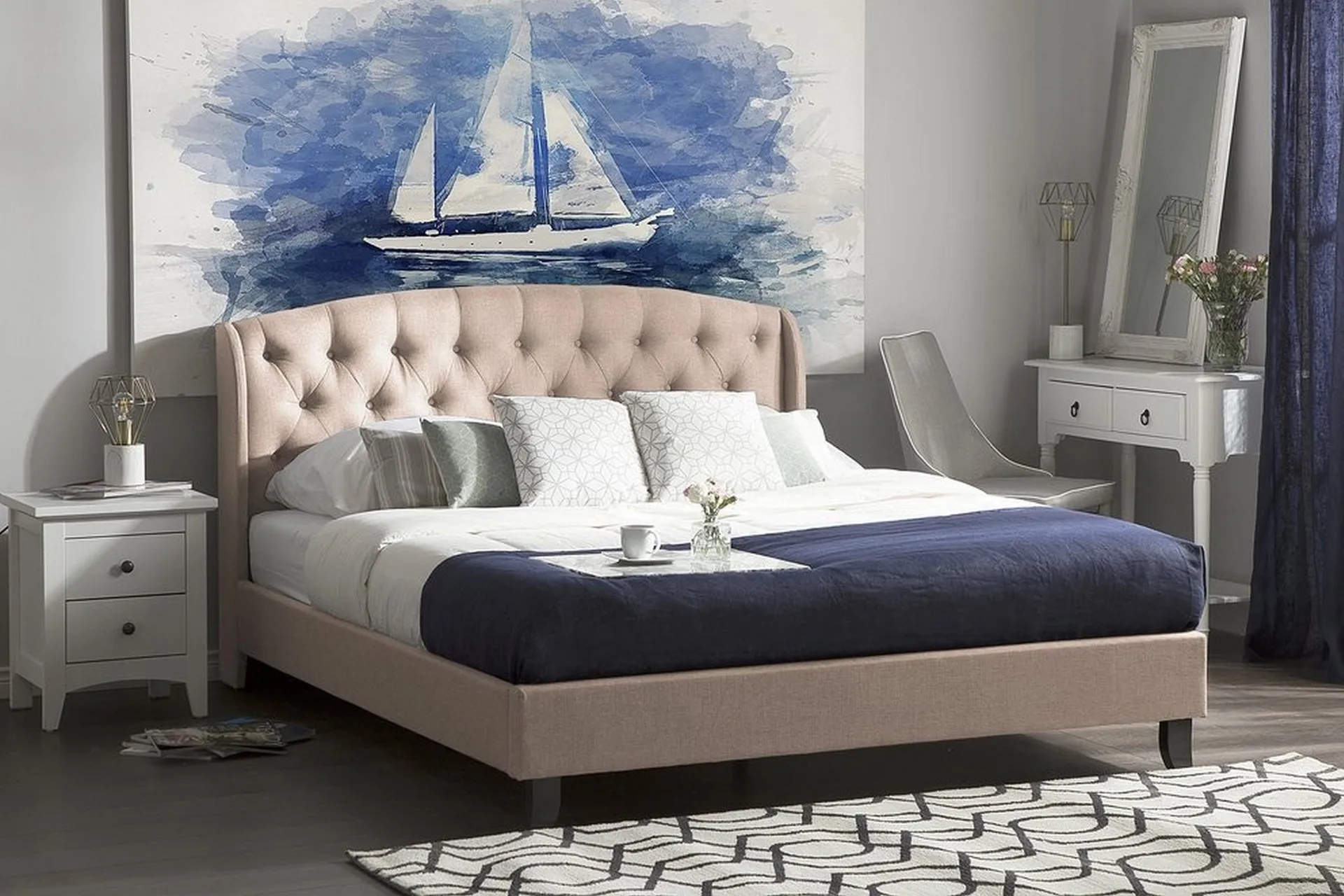 Parivuode Bordeaux 140x200 cm - Beige