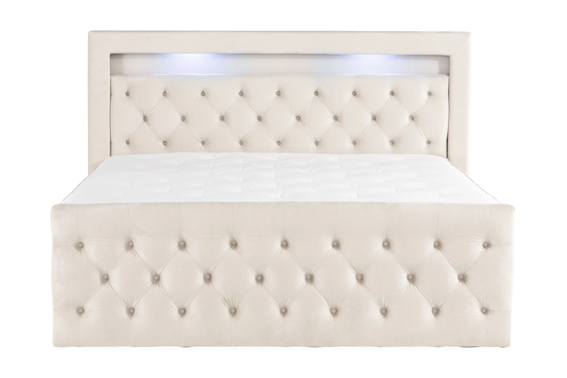 Altaneira Täydellinen Sänkypaketti nostosäilytyksellä LED-valaistus 180x200 - Beige