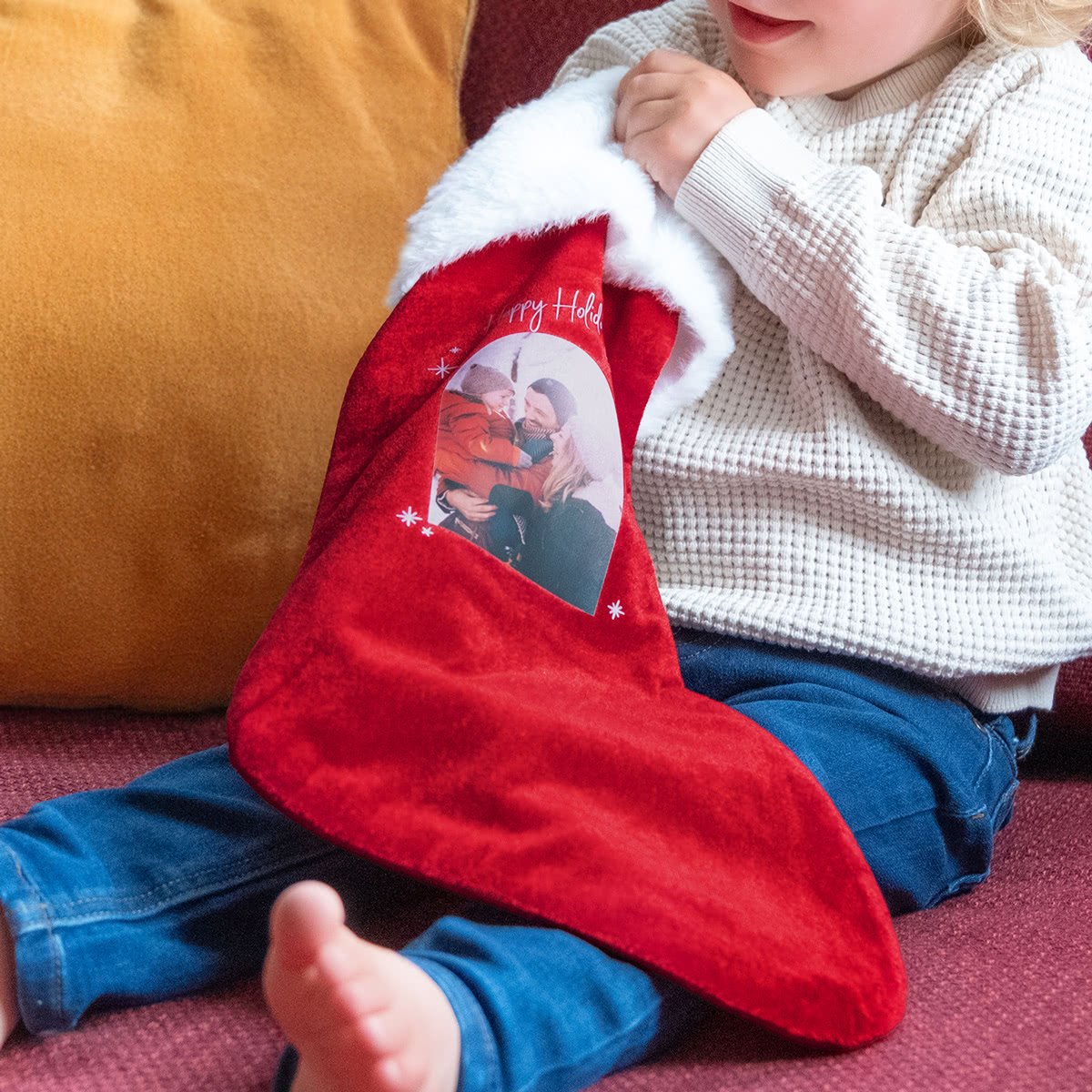 smartphoto Joulusukat Punainen