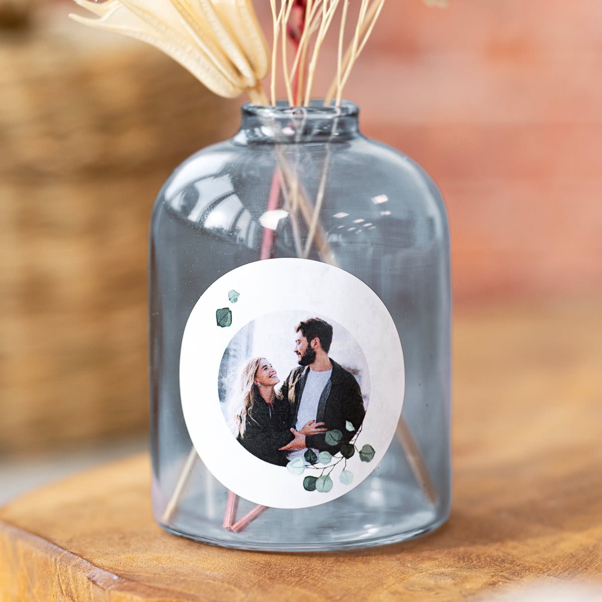 smartphoto Pienet siniset maljakot pyöreillä tarroilla – 6 kpl