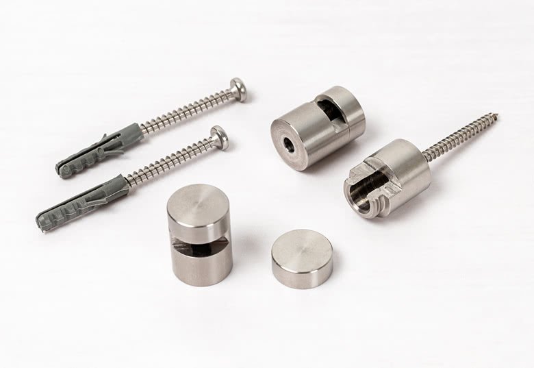 smartphoto Kiinnityssetti sarja Akryylilasitaululle/Talonumero - 4 kpl setti