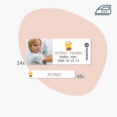 smartphoto Silitettävät nimilaput setti – 72 kpl