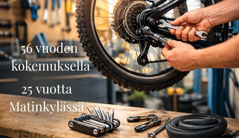Polkupyörän pikahuolto sis. ilmaisen huoltoarvion | vain 25 € | Espoo, Matinkylä - Pikahuolto