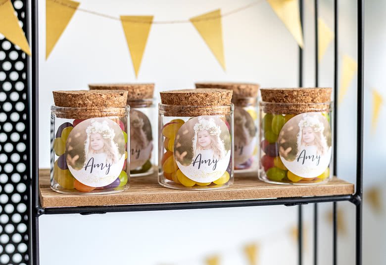 smartphoto Lasipurkkeja pyöreillä tarroilla - 12 kpl