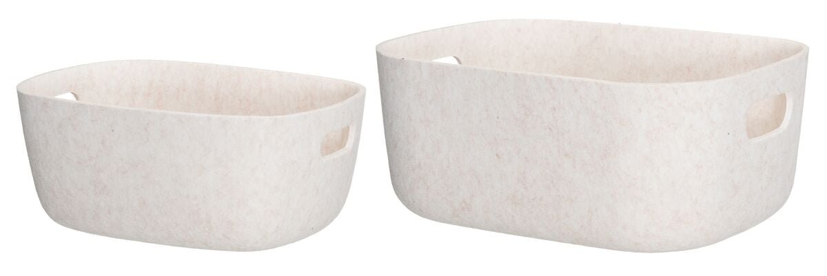 4Living Candy säilytyskori huopaa beige 2 kpl setti