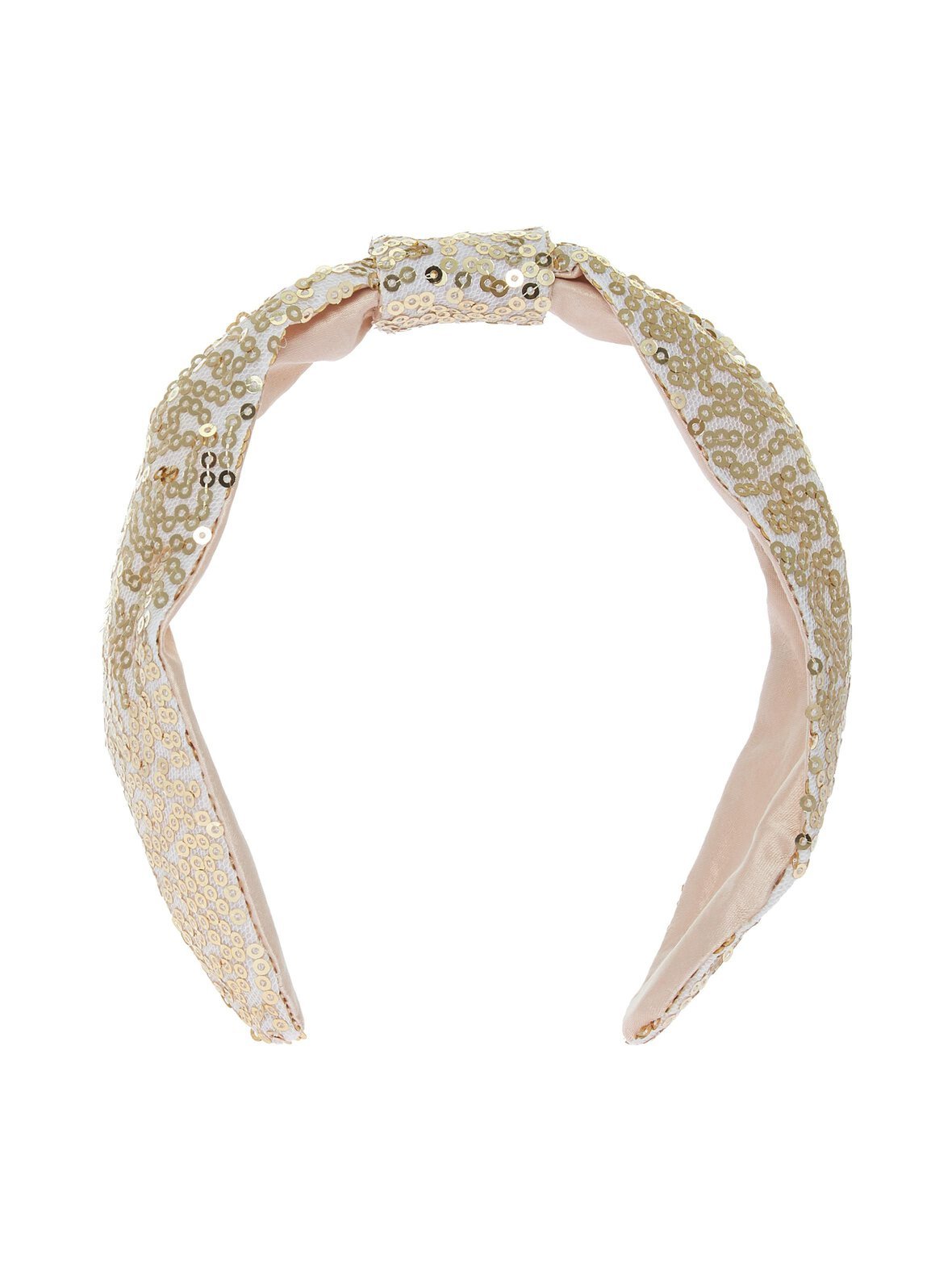 Gold sequin -hiuspanta