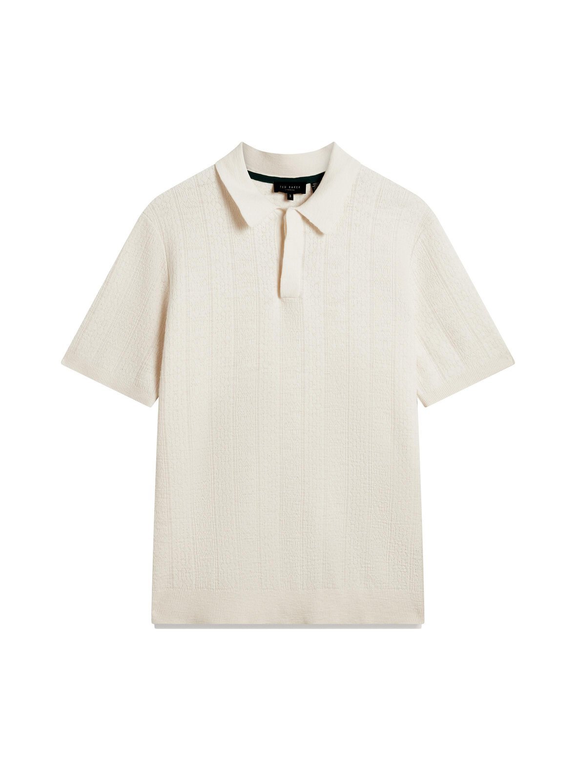 Edgardss mixed stitch button neck -pikeepaita