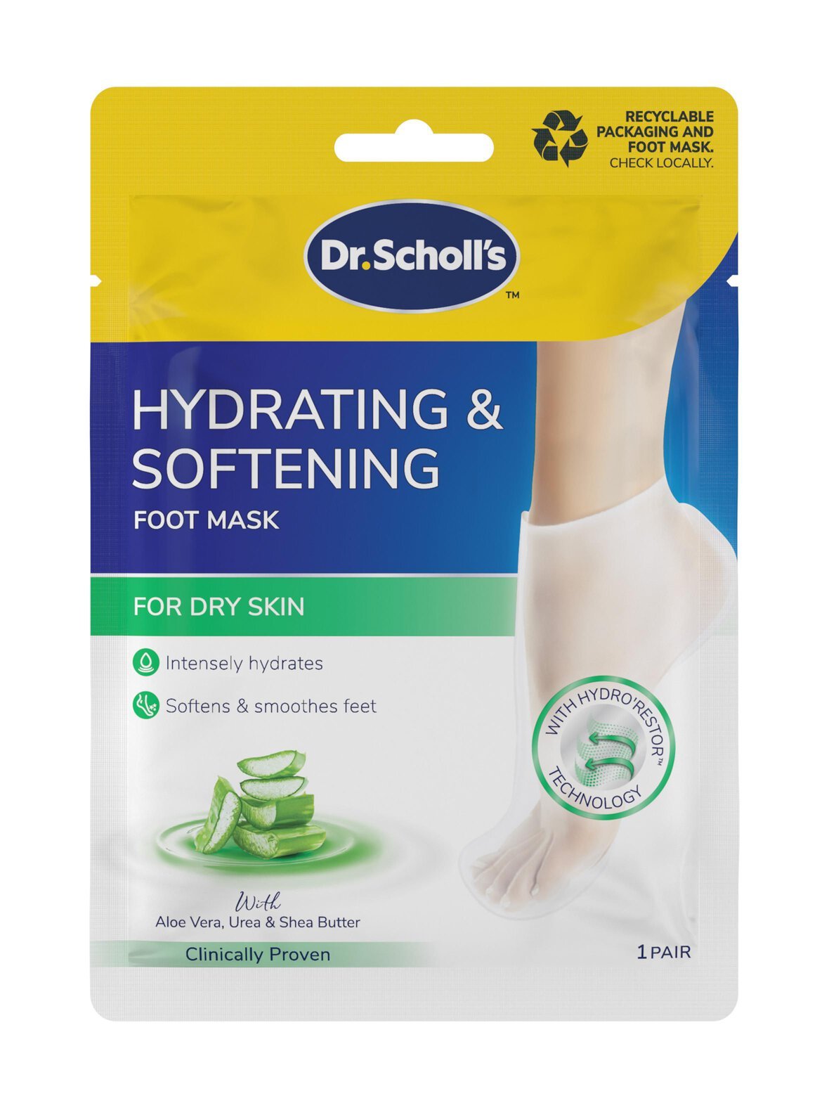 Pedimask aloe vera foot mask -jalkanaamio