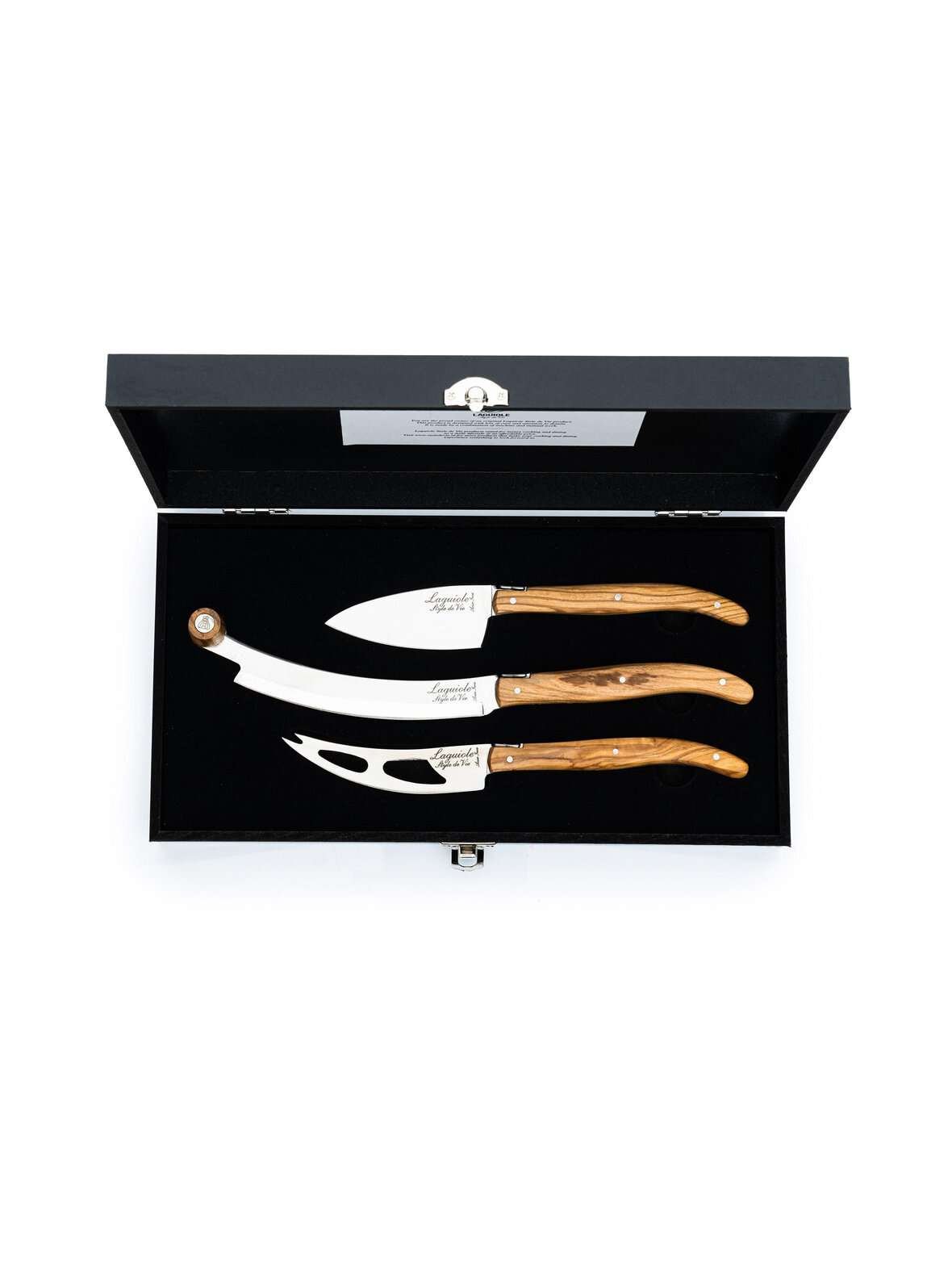 Style de vie cheese knives set- oliivi- ja juustoveitsipakkaus 3 kpl