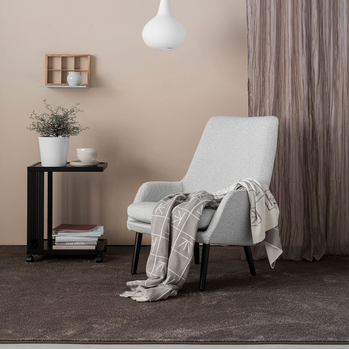 VM Carpet Satine matto 80x200 cm ruskea