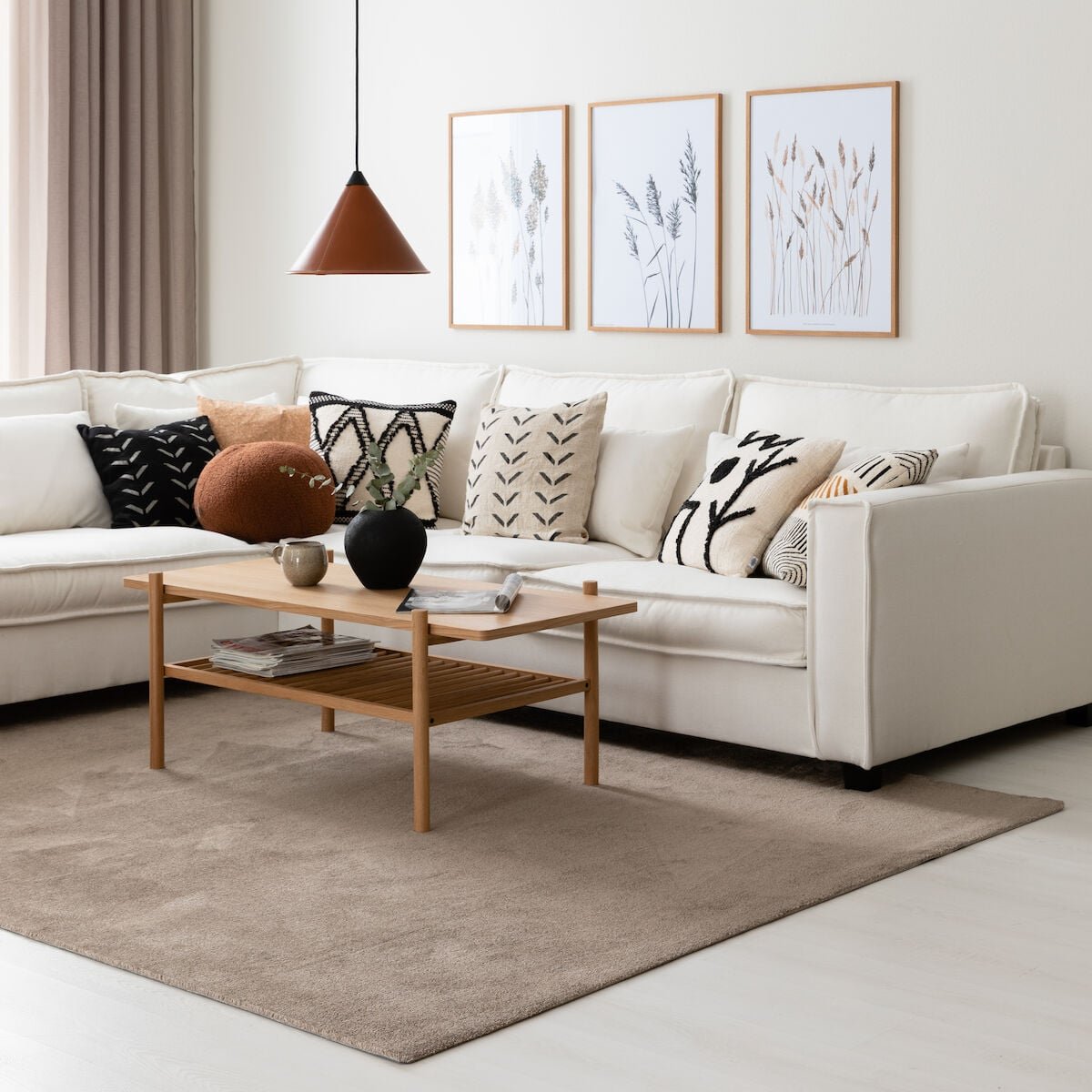 VM Carpet Hattara matto kantattu 200x300 cm ruskea