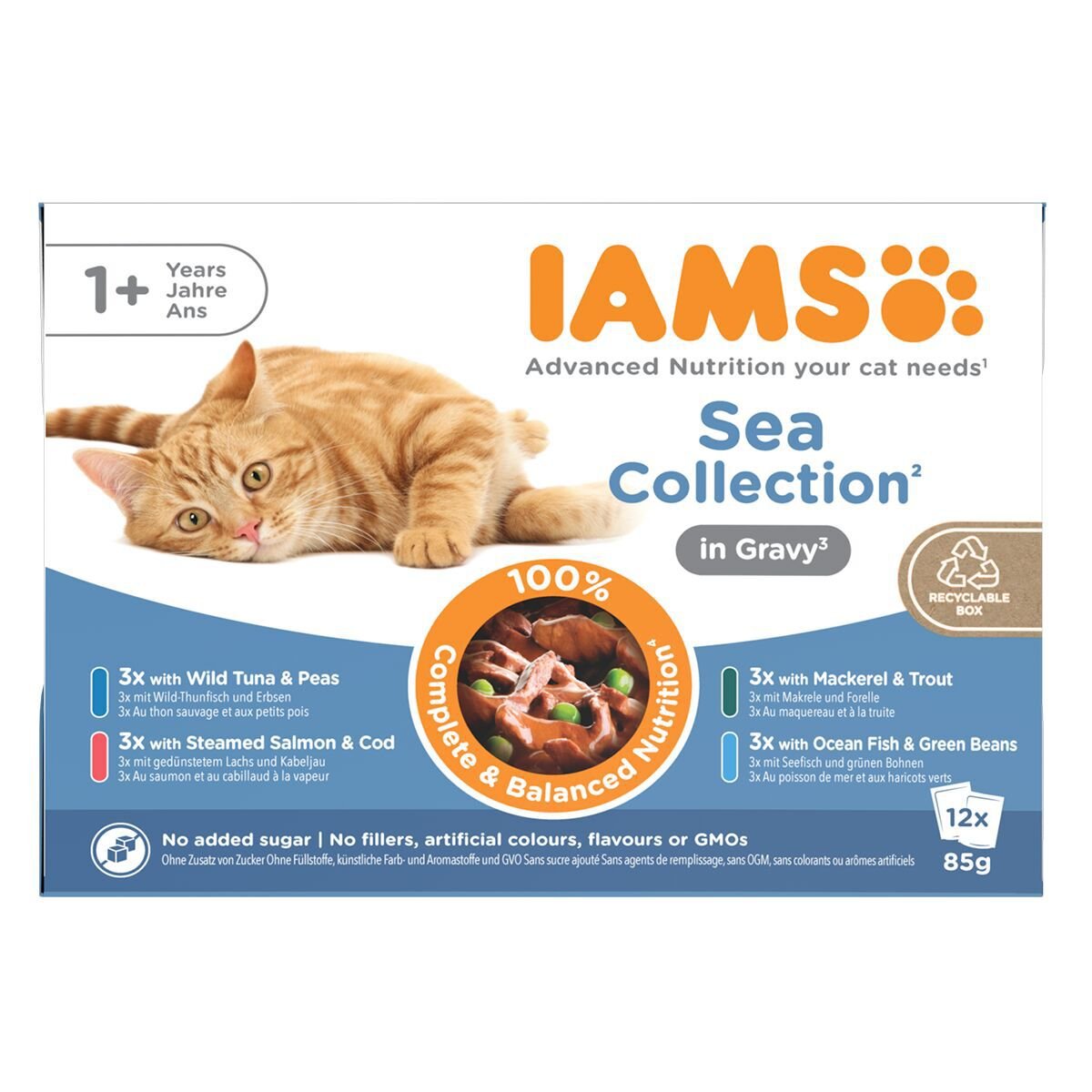 Iams Advanced Nutrition Gravy Kalalajitelma 12 x 85 g