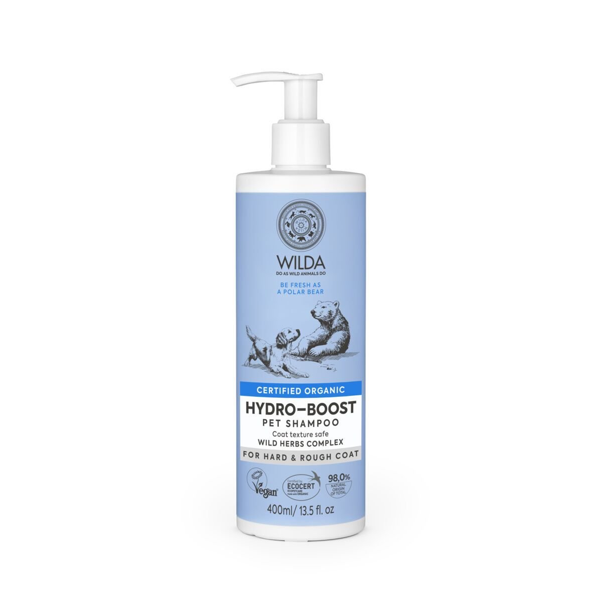 Wilda Hydro-boost -kosteuttava shampoo 400 ml