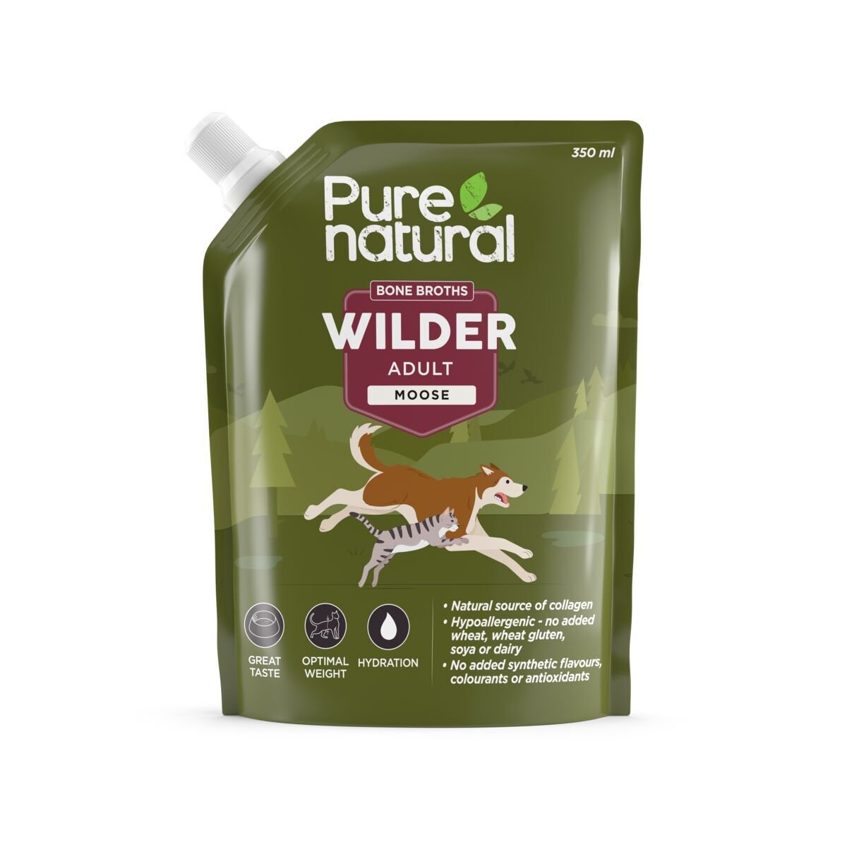 Purenatural Wilder Bone Broth hirvi 350 ml
