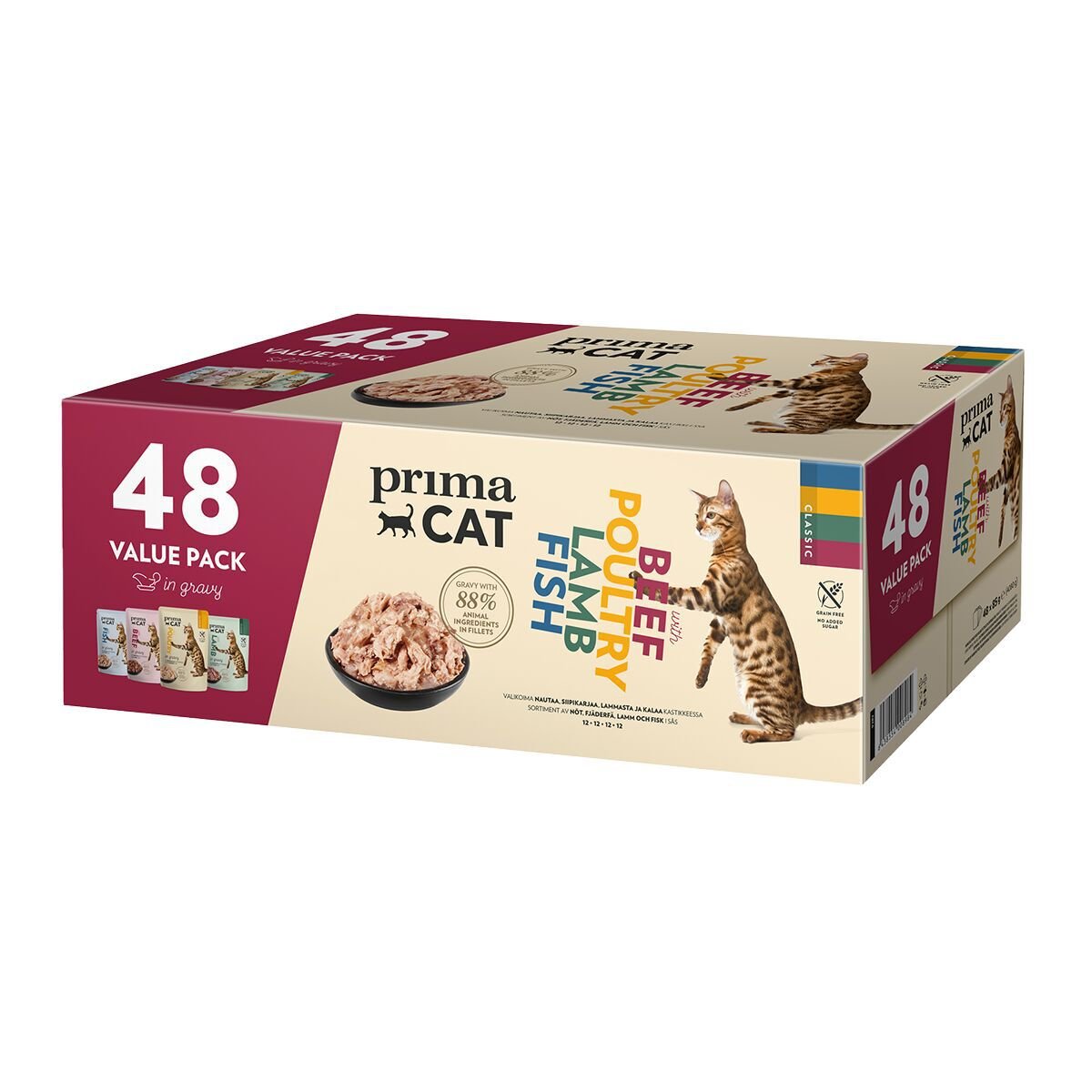 PrimaCat Classic valuepack 48x85g
