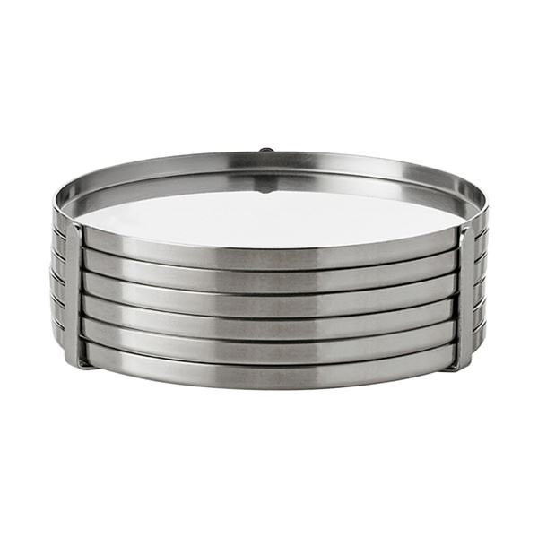Stelton  Arne Jacobsen Lasinalunen 6 kpl Teräs