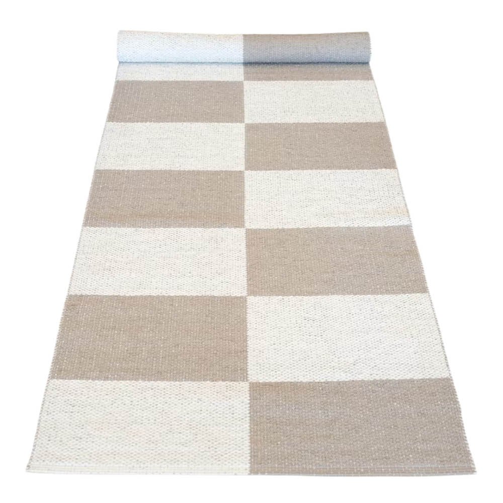 Rotor Design  Käytävämatto Square 250x70 cm Beige/Valkoinen
