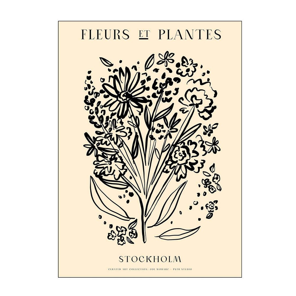 Poster & Frame  PSTR Studio Juliste 30x40 cm Zoe fleurs et plantes bouquet stockholm