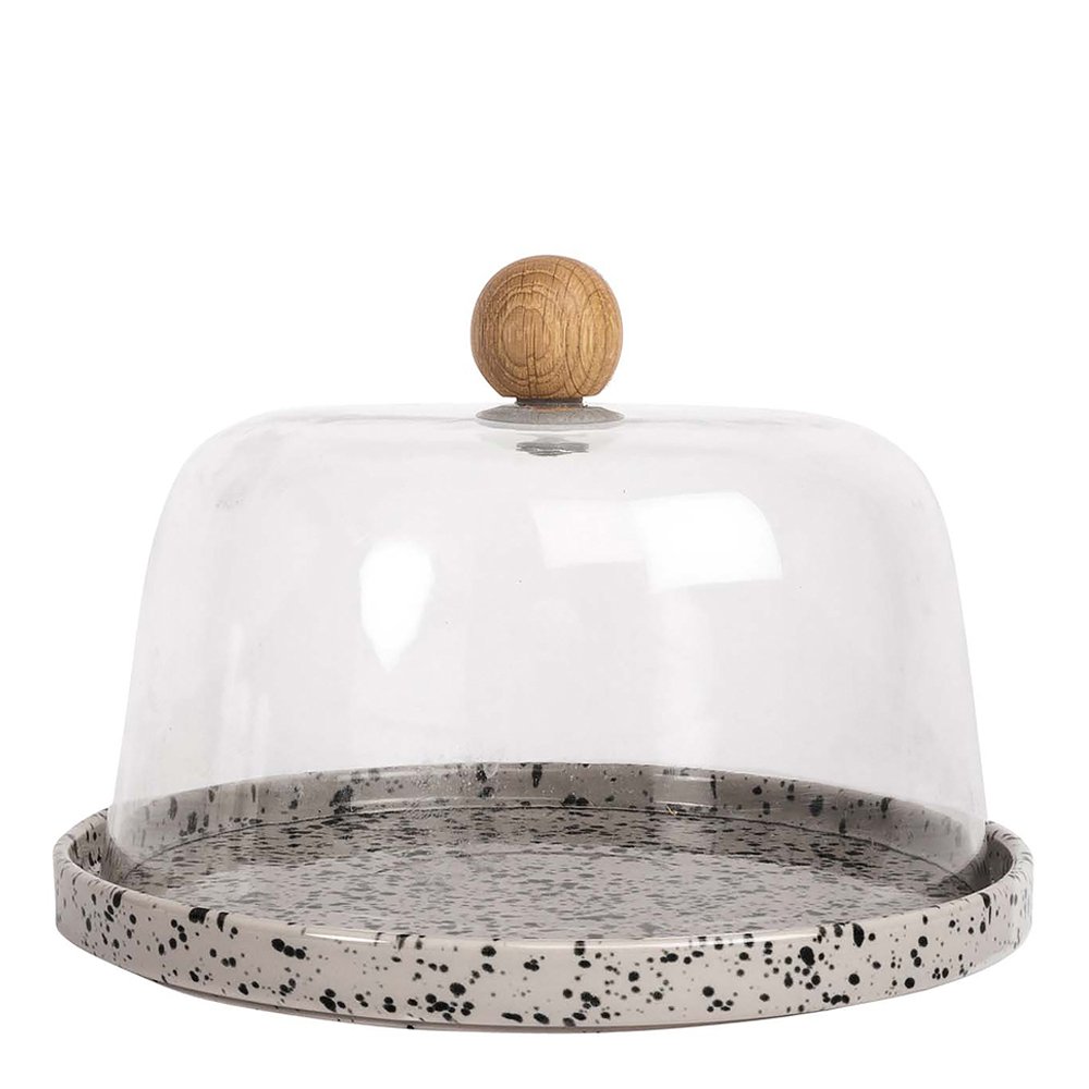 Sagaform  Ditte Juustokupu 19,5 cm Harmaa/Musta