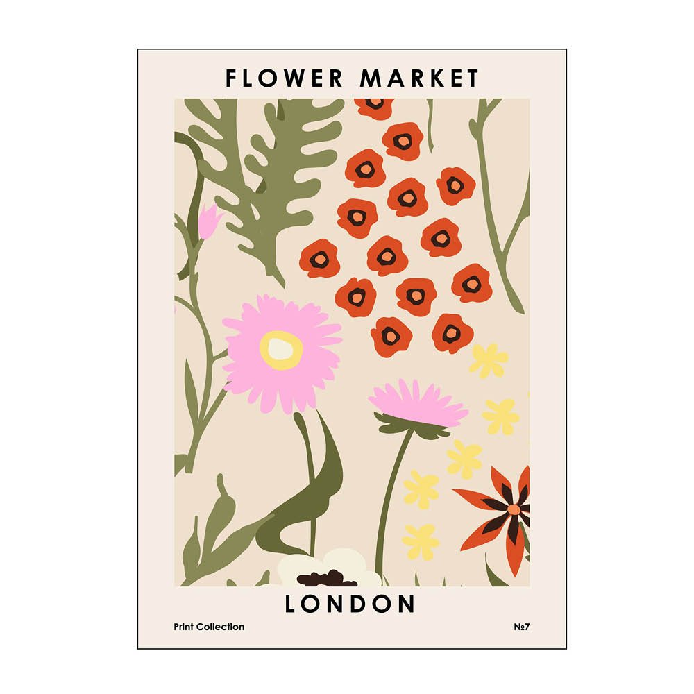 Poster & Frame  NKTN Juliste 30x40 cm Flower market london