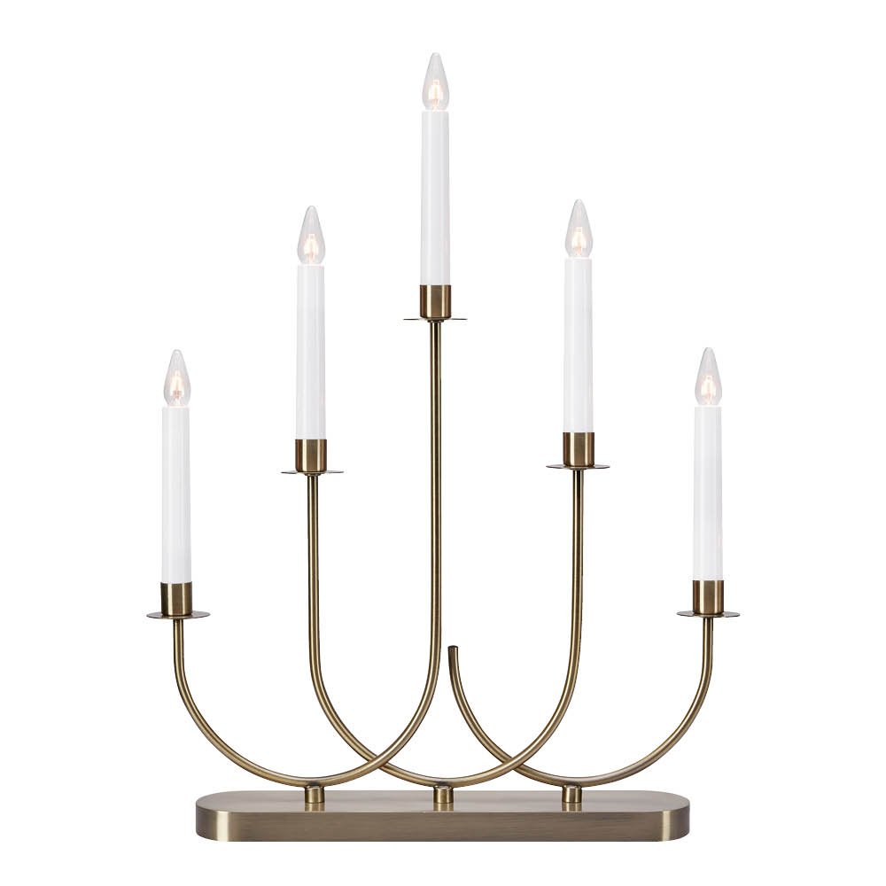 Markslöjd  Soro Kynttelikkö 5 Lamppua 47,5 cm Antiikkimessinki