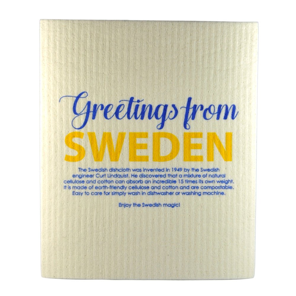 Mellow Design  Tiskirätti 17x20 cm Greetings from Sweden