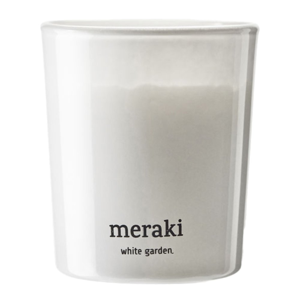 Meraki Tuoksukynttilä White Garden 7x6 cm Valkoinen