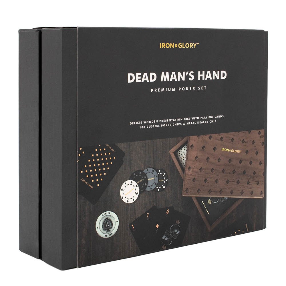 Iron & Glory  Pokerisetti Dead Man's Hand puulaatikossa