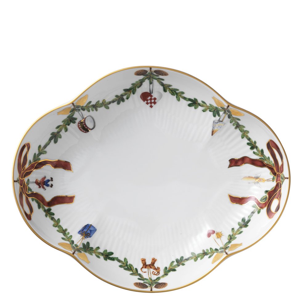 Royal Copenhagen  Star Fluted Christmas Tarjoilulautanen 22 cm