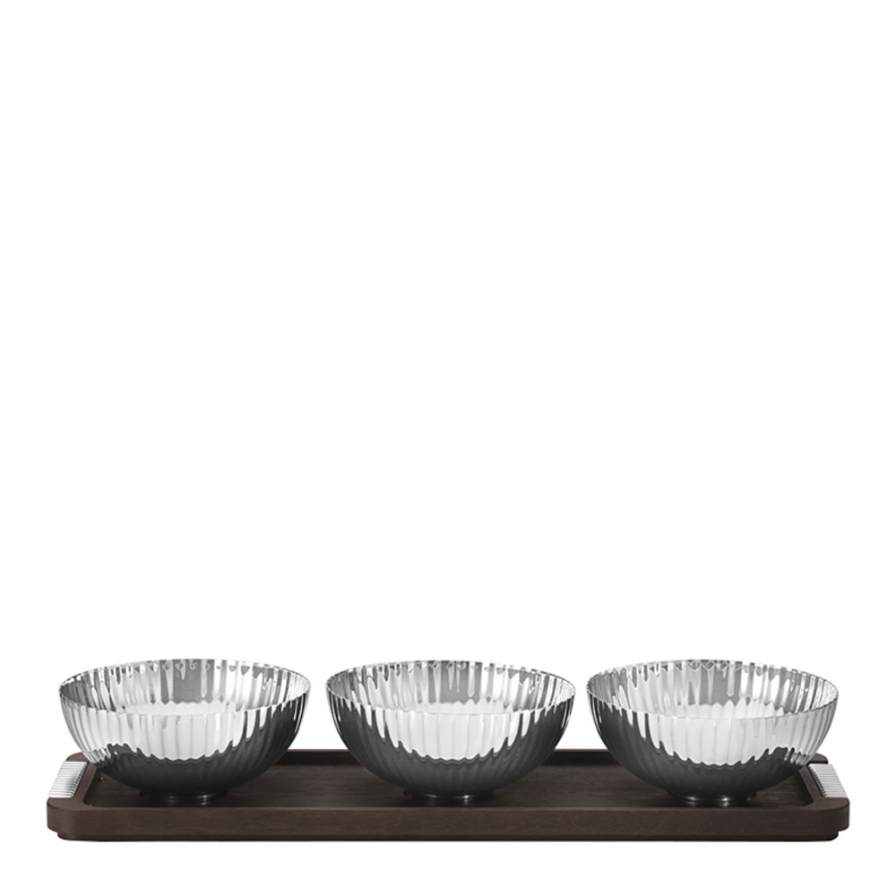 Georg Jensen  Bernadotte Kulhot ja puualusta