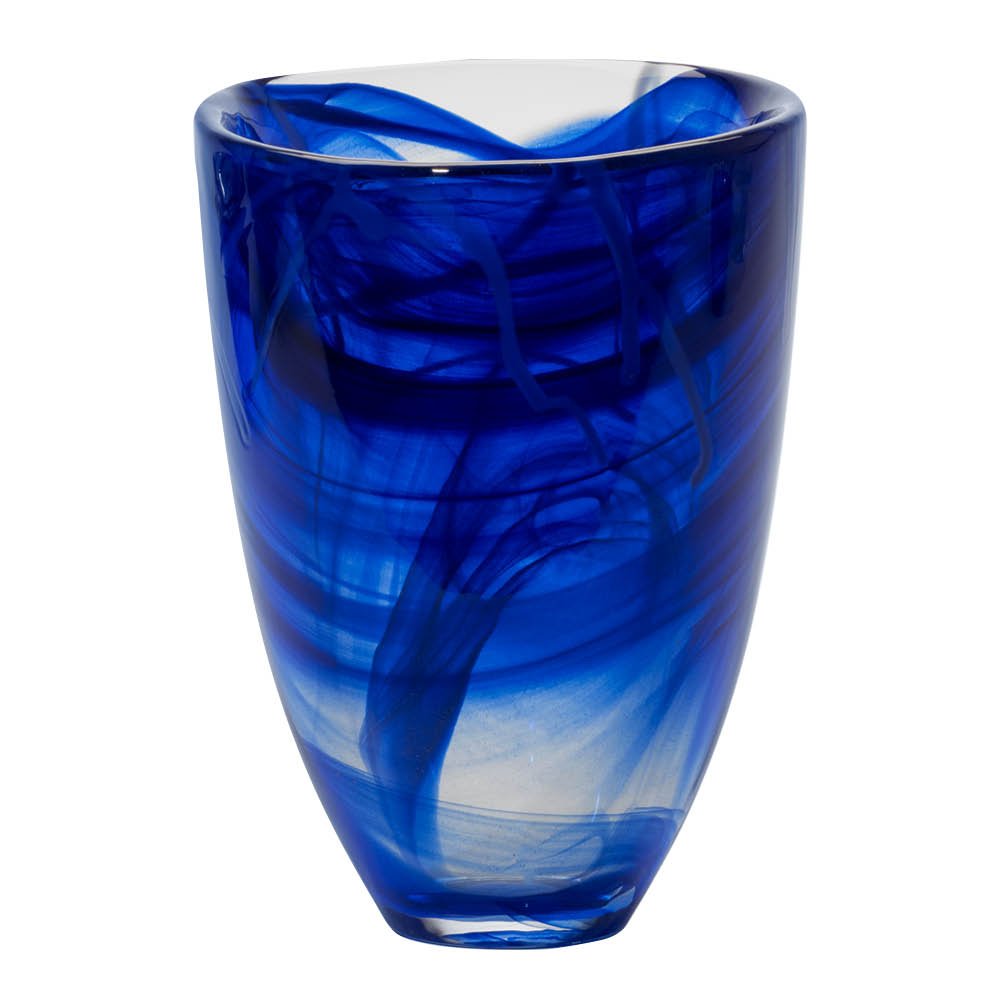 Kosta Boda  Contrast Maljakko 20 cm Sininen