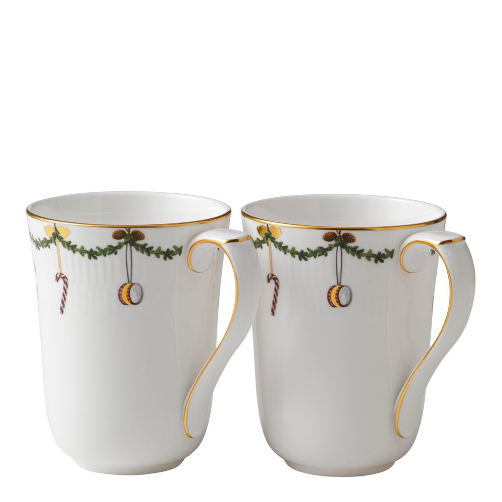Royal Copenhagen  Star Fluted Christmas Muki 36 cl 2 kpl