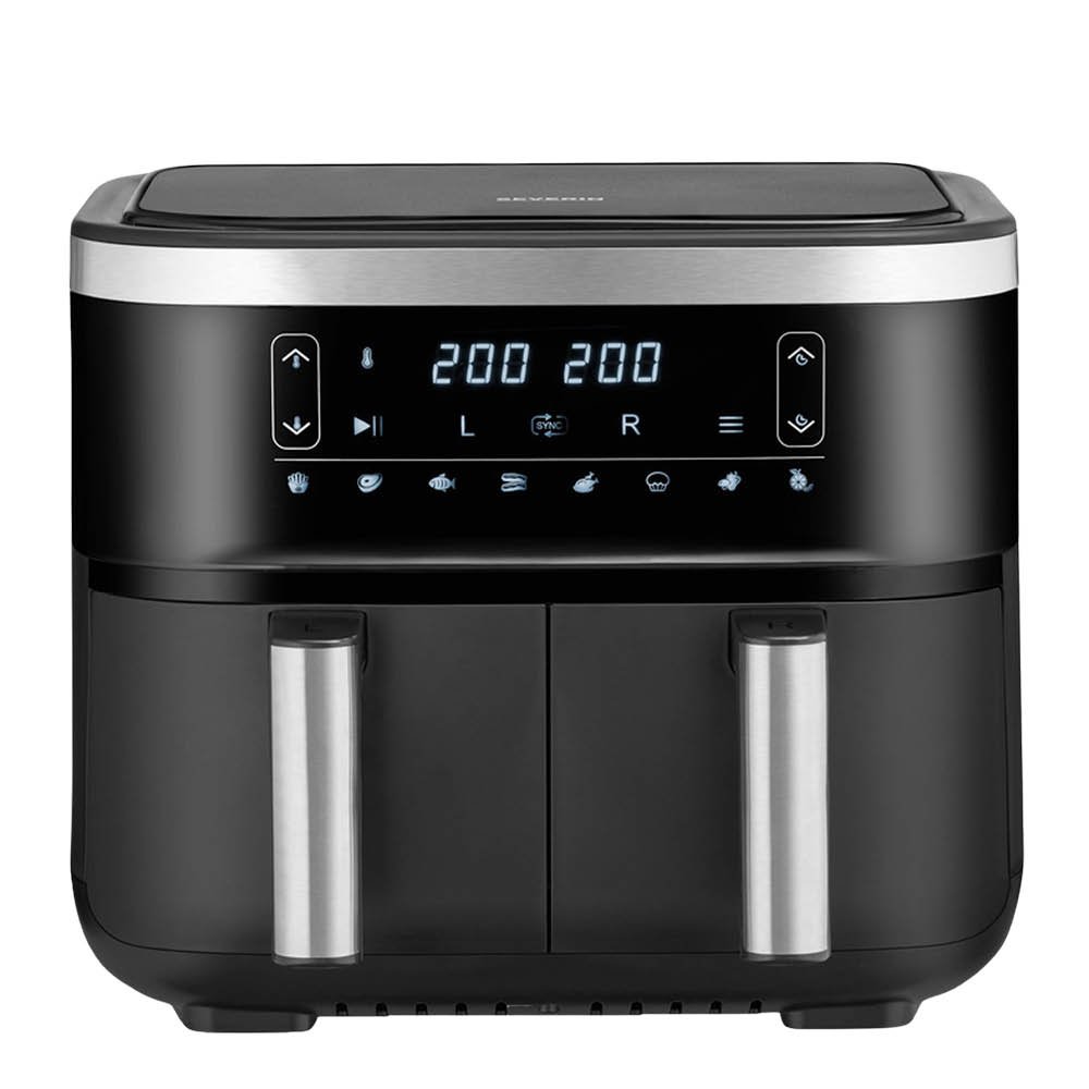 Severin  Airfryer kaksoiskori FR2453 2x4L 2850W musta