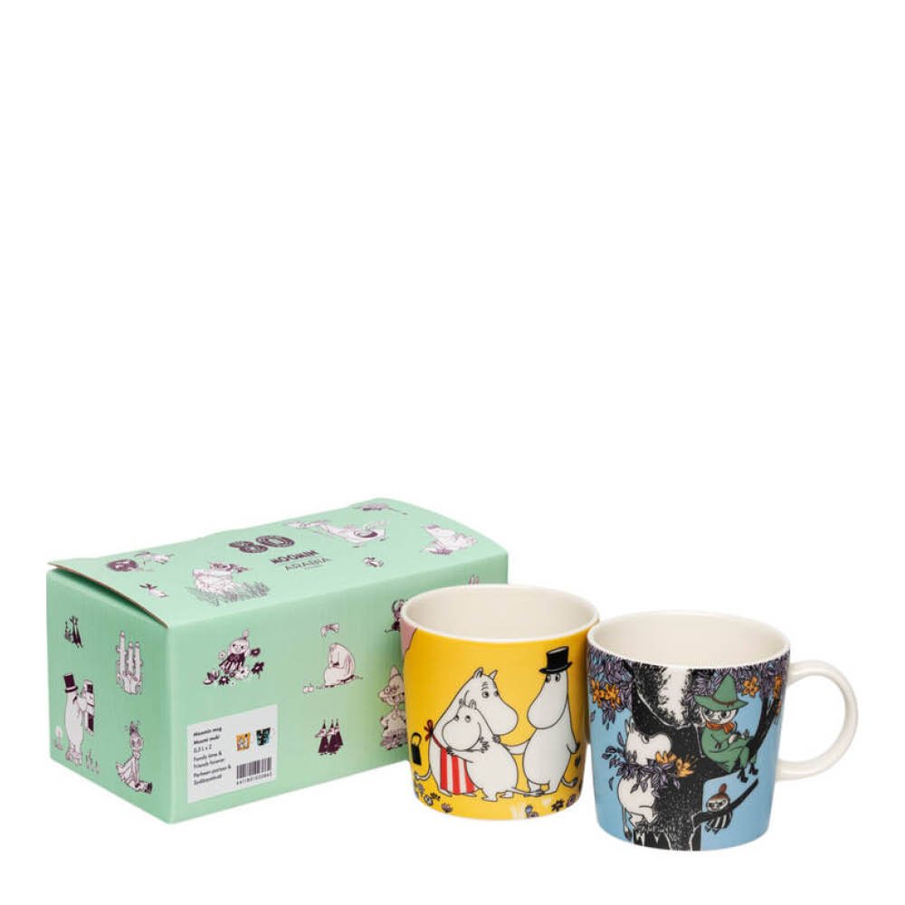 Moomin Arabia Muumimuki 30 cl 2 kpl Perheen Parissa/Sydänystävät