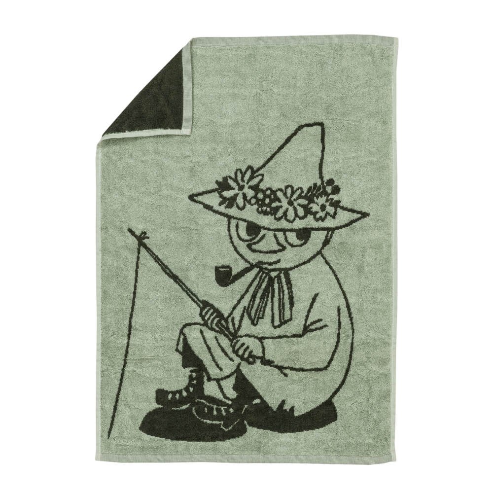 Moomin Arabia  Muumi Käsipyyhe Nuuskamuikkunen 50x70 cm Vihreä
