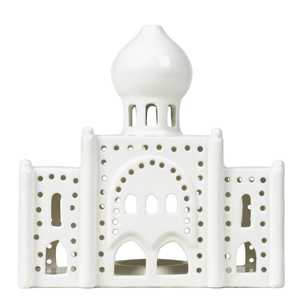 Kähler Urbania Tivoli Kynttilätalo Nimb 17 cm Valkoinen