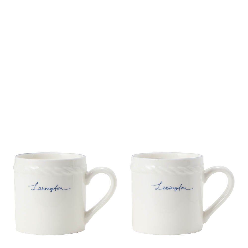 Lexington  Icons Espressokuppi 10 cl 2 kpl Valkoinen/Sininen