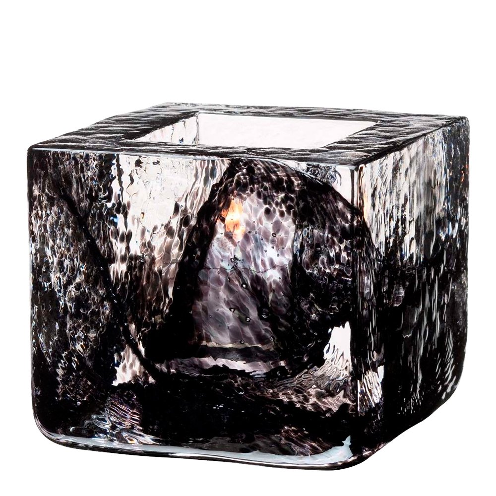 Kosta Boda  Brick Kynttilälyhty 7,5 cm Musta