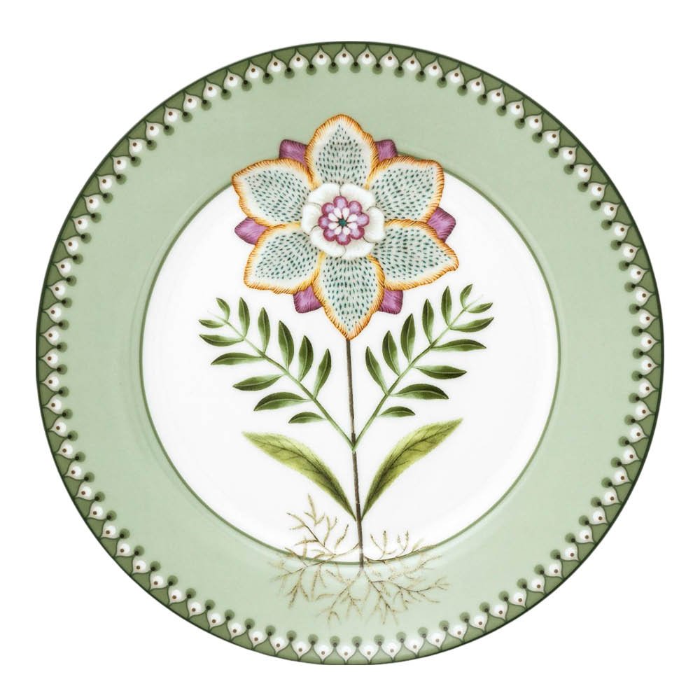 Pip Studio  Lily & Lotus Lautanen 21 cm Vaaleanvihreä