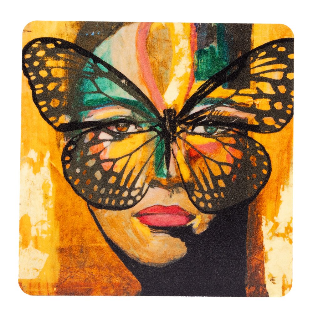 Carolina Gynning  Lasinalunen 9 cm Golden Butterfly