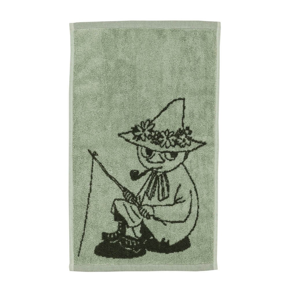 Moomin Arabia  Muumi Käsipyyhe Nuuskamuikkunen 30x50 cm Vihreä