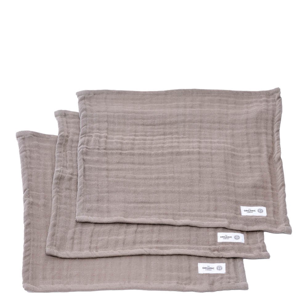 The Organic Company  FINE Pesulappu 30x30 cm 3 kpl Clay