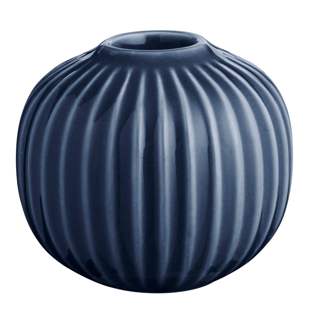 Kähler  Hammershøi Kynttilänjalka pyöreä 6,5 cm Indigo