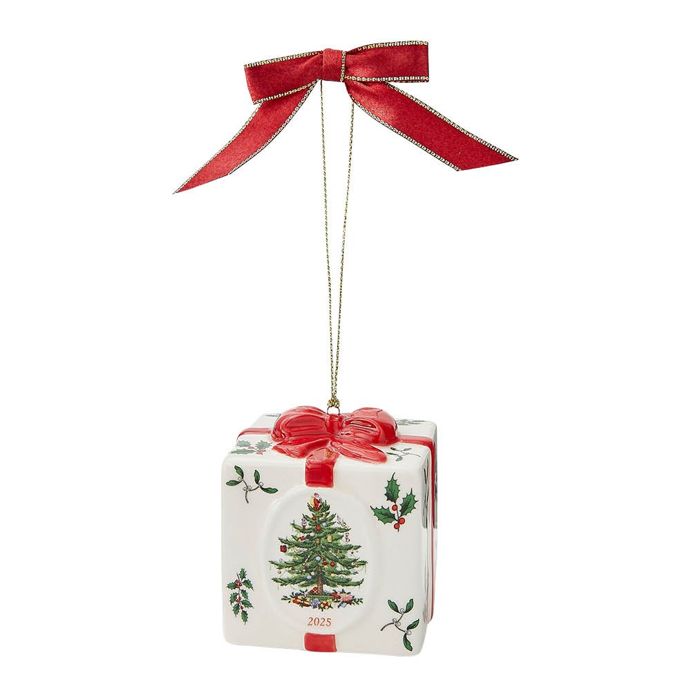 Spode Christmas Tree Joulukuusenkoriste joululahja 6,9x6,5 cm