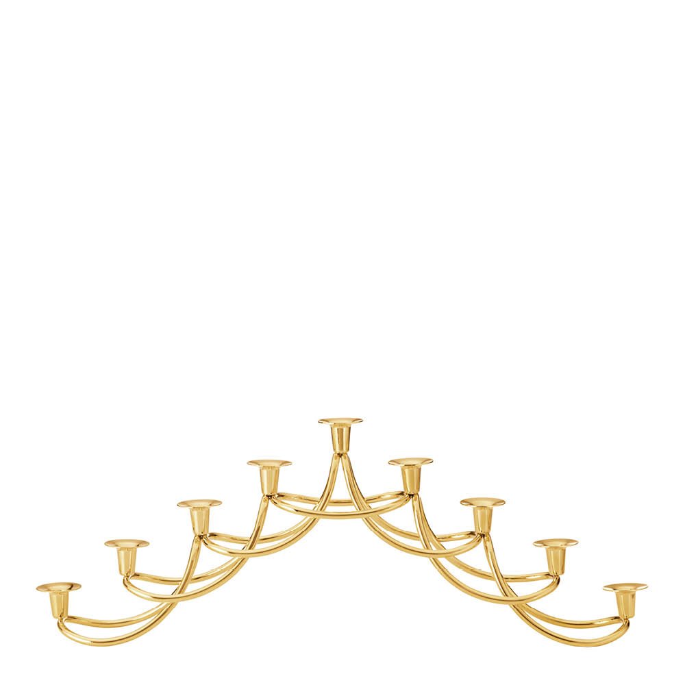 Georg Jensen  Harmony kynttilänjalka 14x39 cm kulta