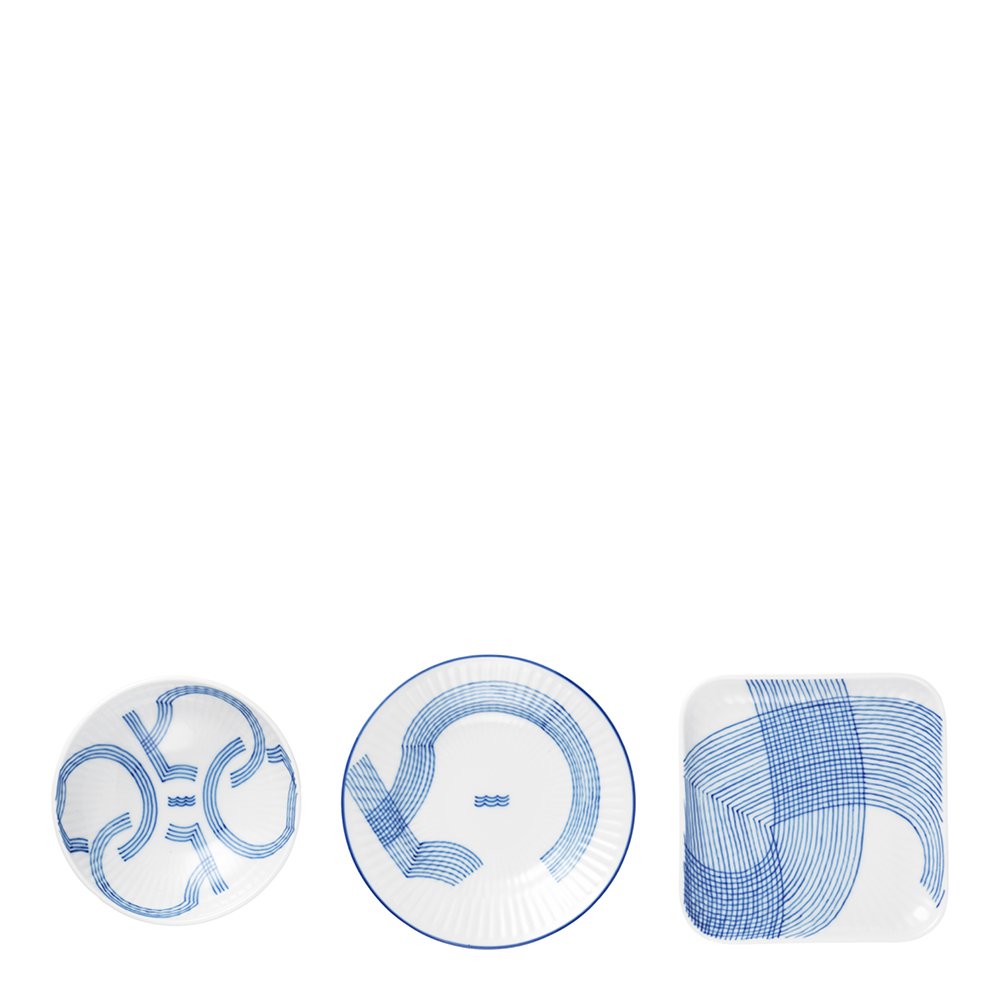 Royal Copenhagen  Motif Tarjoilukulho 3 osaa Sininen/Valkoinen