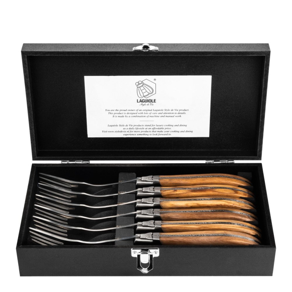Laguiole Style de Vie  Laguiole Haarukka 6 kpl Olive
