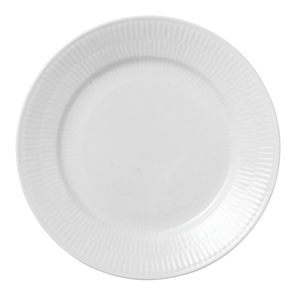 Royal Copenhagen  White Fluted Lautanen 22 cm